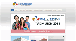 Desktop Screenshot of institutobaldor.cl