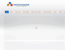 Tablet Screenshot of institutobaldor.cl